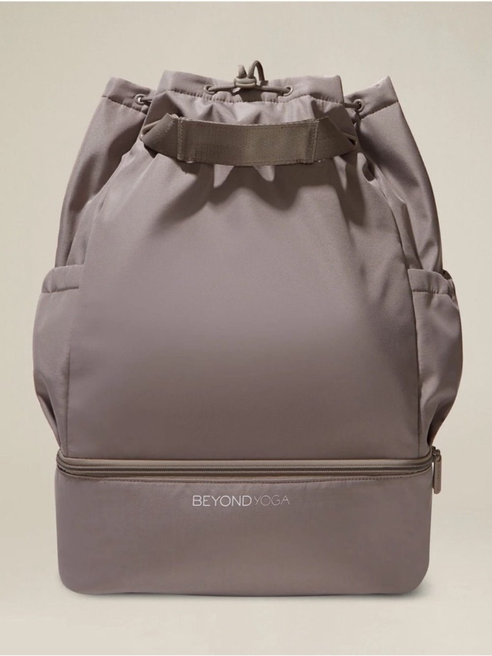 Beyond Yoga Taupe Convertible Tote with Bottom Zip Compartment - Picture 5 of 5